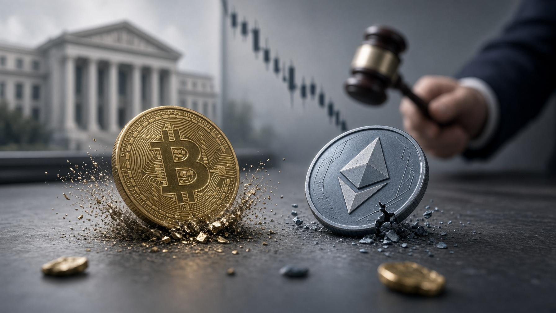 Bitcoin et Ethereum plongent après l’échec du Clarity Act au Sénat